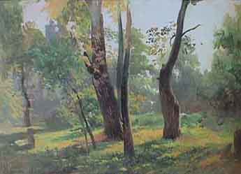 F.Vasiliev. The Trees (study). 1869-71