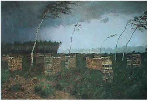 I.Levitan.The Storm and Rain. 1899