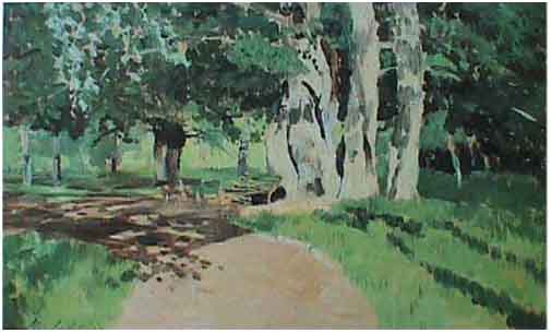 I.Levitan.In the Park (study) .1895(?)