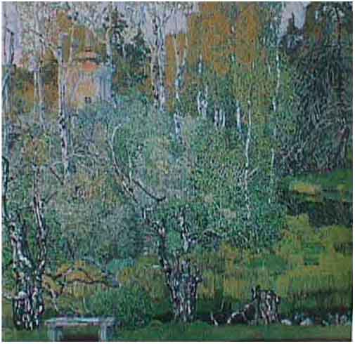 A.Golovin.The Neskuchny Gardens. 1920