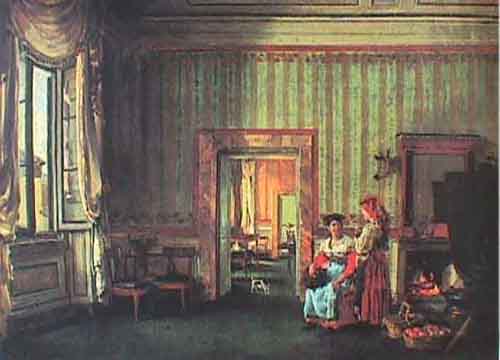 S.Shchedrin.Interior of House in Rome.1830
