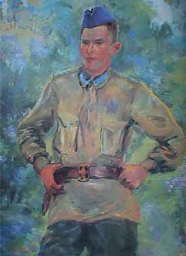 P.Kuznetsov. Portrait of the Navigating Officer V.Konashevich.1942