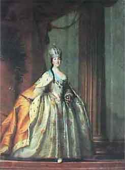 Stephano Torelli. Portrait of Catherine the Great. 1760s