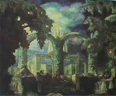 S.Sudeikin.The Garden of Harlequin. 1915-16