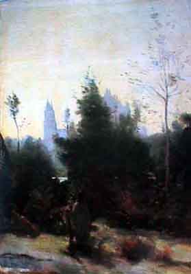 Jean-Batiste Camille Corot. The Castle Pierre-fonds.  1860s