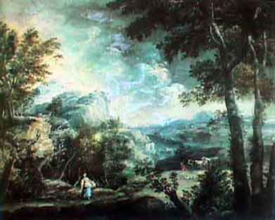 Marco Ricci. Landscape with Oxen