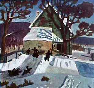 N.Krimov.Winter Landscape .1919
