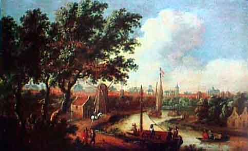 Jan van Heyden. View of a Town